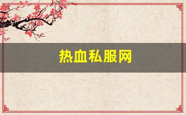 热血江湖私发网：热血私服网(热血 sfc) (5)