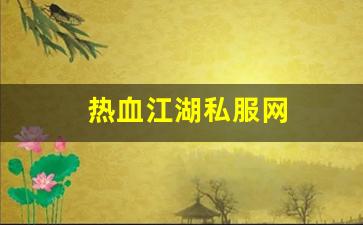 新开一秒sf：热血江湖私服网 (7)