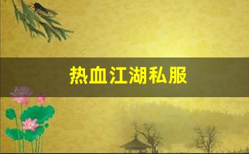 热血江湖私服(热血江湖手游私sf平台) (2)