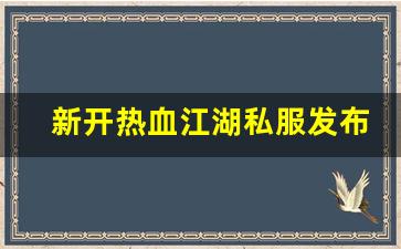 新开热血江湖私服发布网(新开热血江湖sf网站) (3)